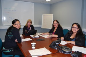 Sara Jane Souliere (Hydro One Local), Michelle Johnston (Executive Vice President Policy), Pat Oakes (OPG Local), Sharon McGuire (OPG Local)